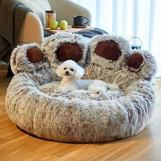 PlushPaws: Soft Sofa Bed for Pets