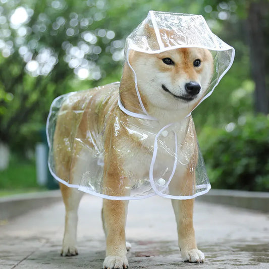 PuddleProof: Transparent Pet Raincoat for All-Weather Protection