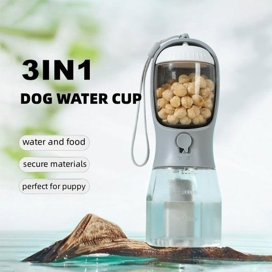 Pet Traveler Set: Small Three-in-One Pet Cup