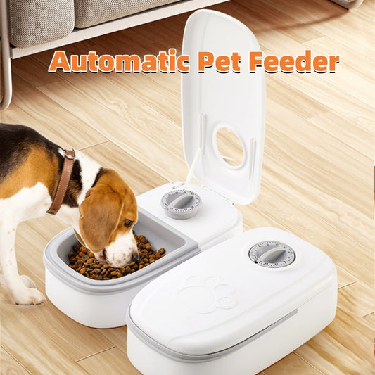 SmartFeed: Automatic Pet Feeder with Stainless Steel Bowl for Cats and Dogs