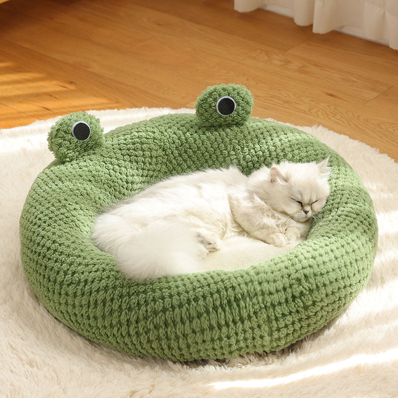 Little Frog Series Pet Nest: Warm Plush Mat