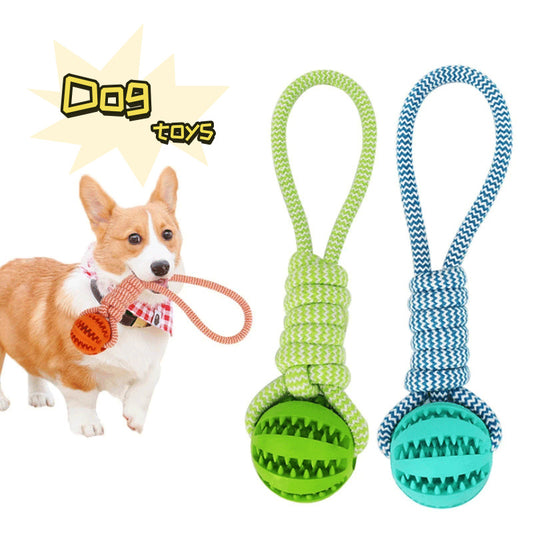 Interactive Dog Toy:Chew Resistant and Tooth Cleaning